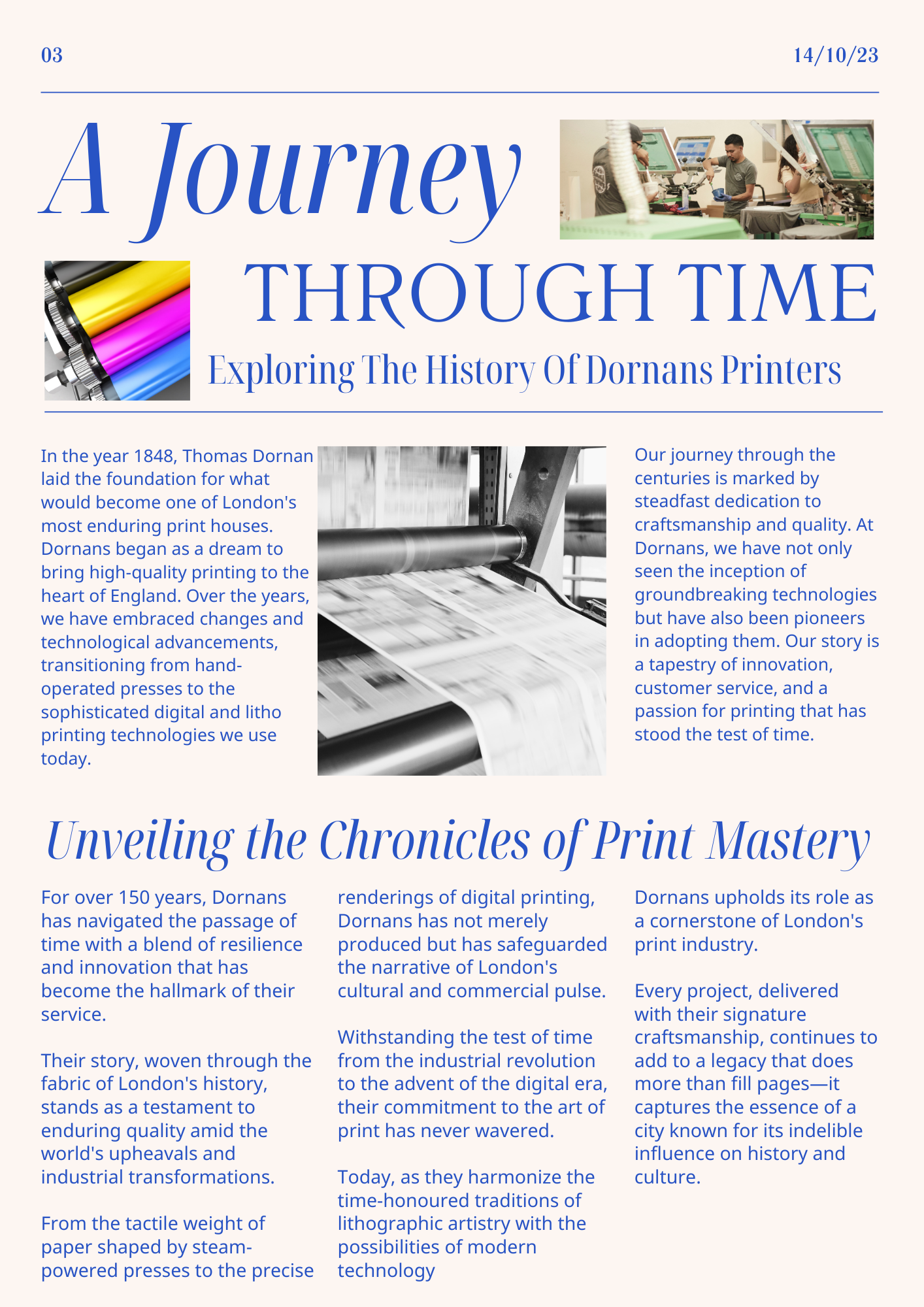Dornans Printers Article